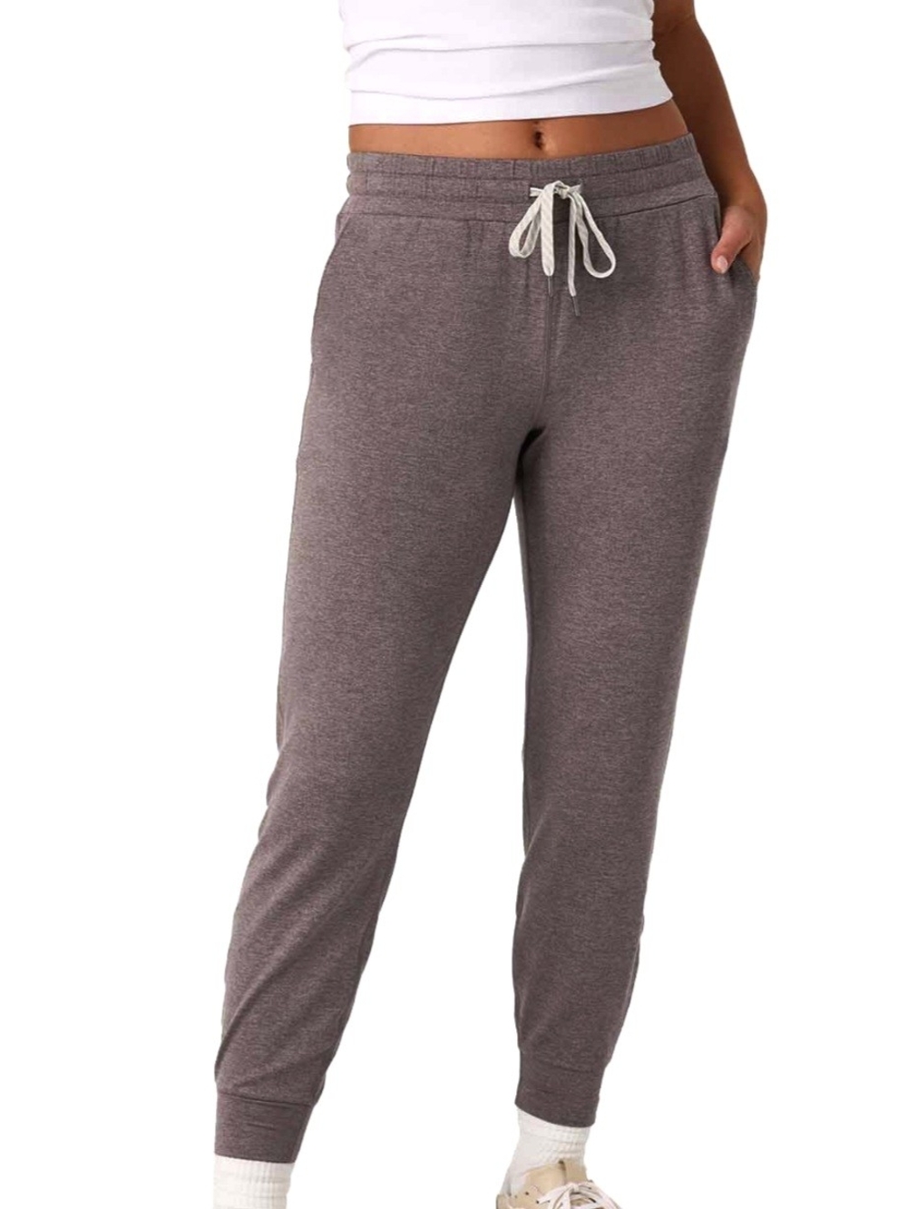 Vuori Performance Joggers, Small, Purple ( Huckleberry Heather ) Drawstring